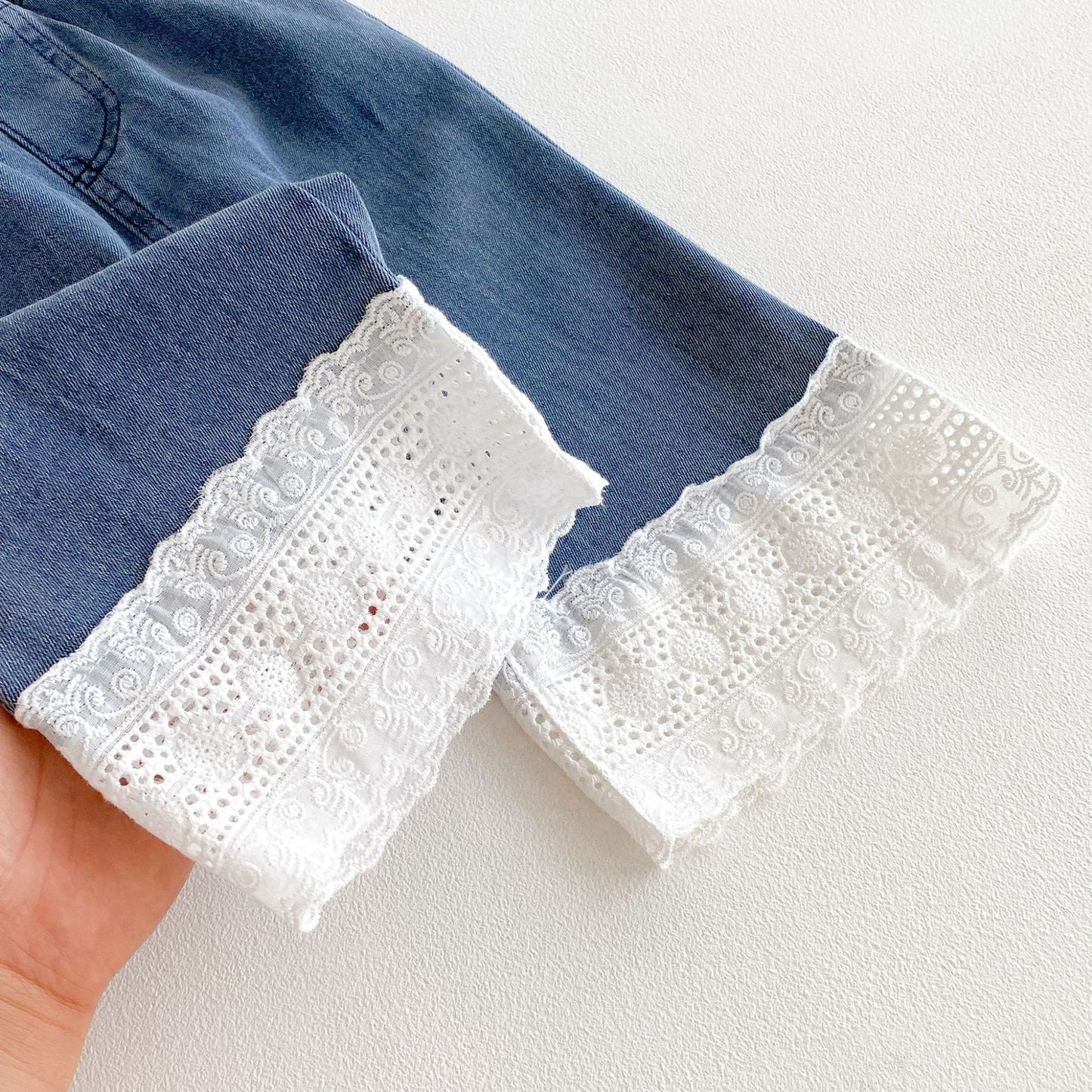 Autumn and Spring Arrival Casual American Style Lace Color Patchwork Denim Pants Wholesale for, MyKids-USA®, Jeans, MyKids-USA -  -  -  -  -  -  - 