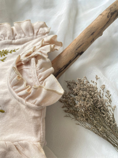 MyKids-USA® Autumn Long Sleeve Flowers Embroidered Baby Kids Girls Princess Bodysuit