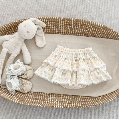 Arrival Summer Baby Kids Girls Floral Pattern Skirt, MyKids-USA®, Skirts, MyKids-USA - Size/Age - 73 (6-9M) - Color - Beige -  -  - TR2605112331-A.
