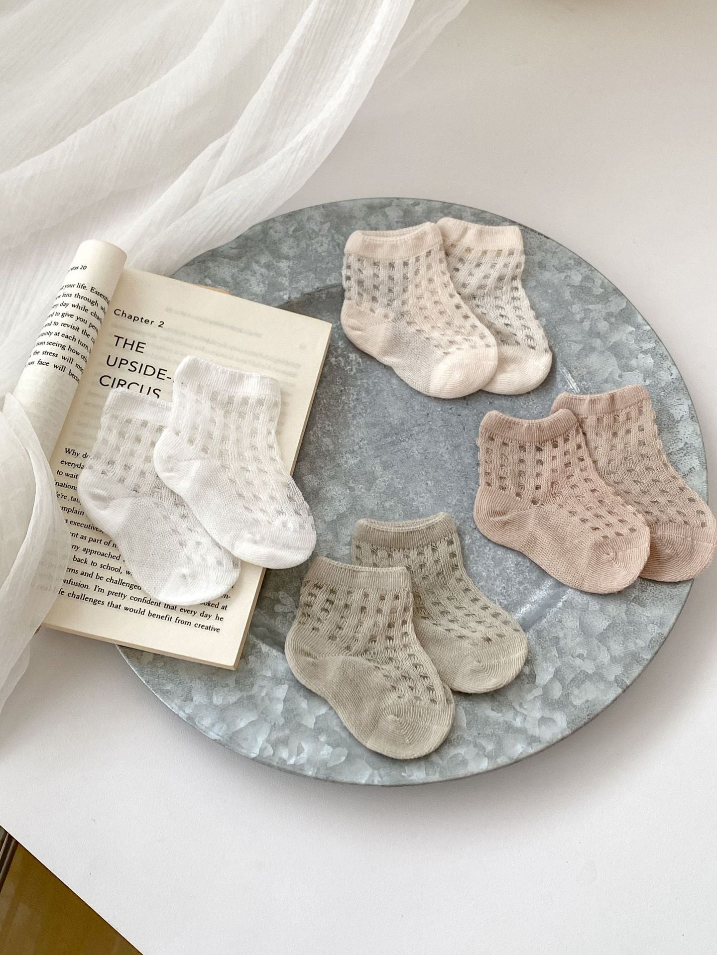 Pairs Summer Super Thin Breathable Socks For Kids: Baby Plaid Socks