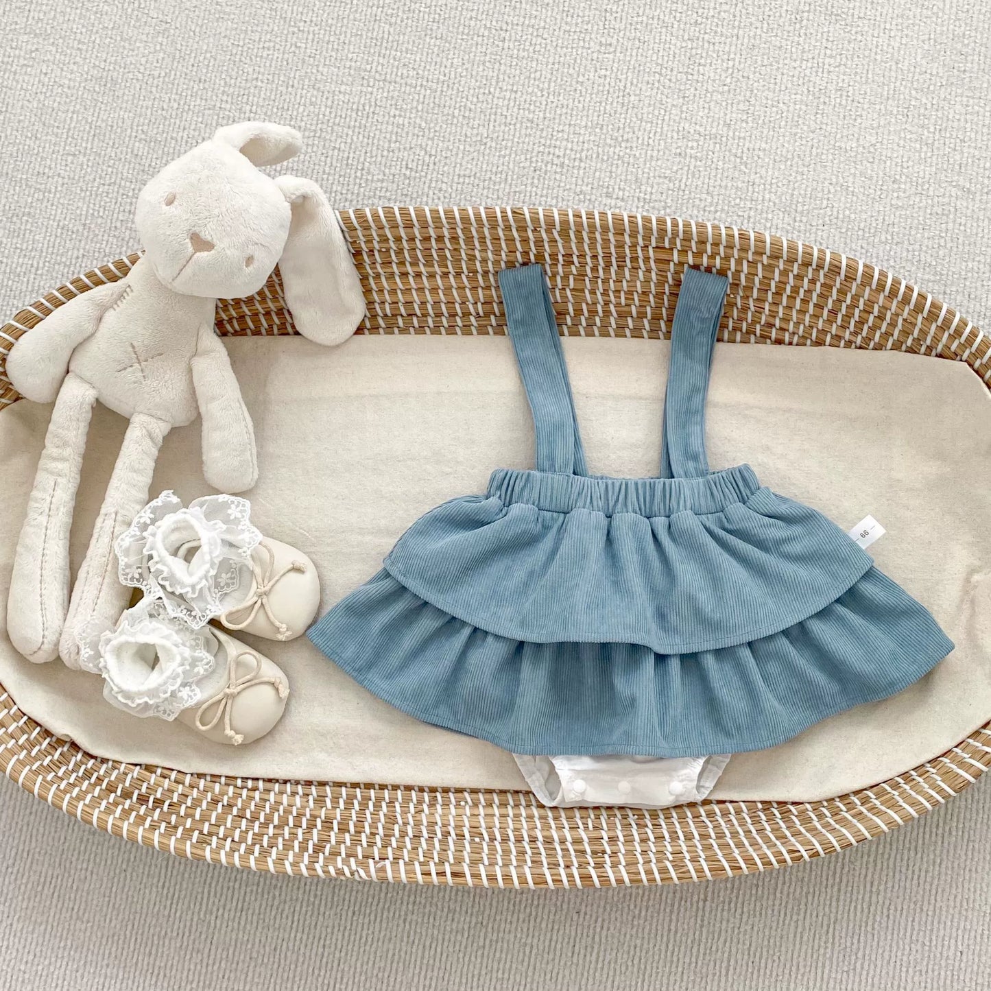 Spring and Autumn Baby Kids Girls Butterfly-bows Pattern Long Sleeves Beige Top and Sleeveless Onesies Overalls Clothing Set, MyKids-USA®, Baby & Toddler Outfits, MyKids-USA -  -  -  -  -  -  - 