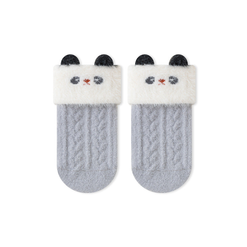 Autumn and Spring Baby Unisex Breathable Animals Cartoon Pattern Color Patchwork Socks, MyKids-USA®, Baby & Toddler Socks & Tights, MyKids-USA - Size/Age - XS (0-6M) - Color - Grey -  -  - TR2601202302-C.