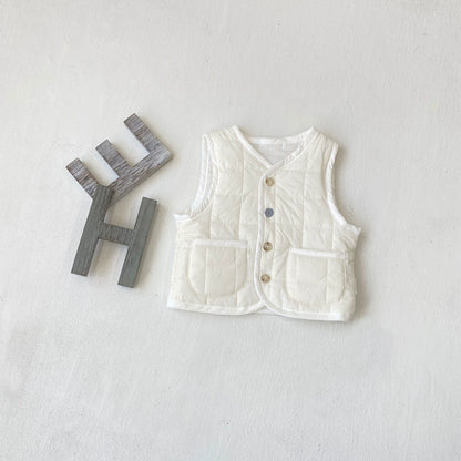 Arrival Spring and Autumn Baby Kids Unisex Solid Color Sleeveless V Neck Vest, MyKids-USA®, Tunics, MyKids-USA -  -  -  -  -  -  - .