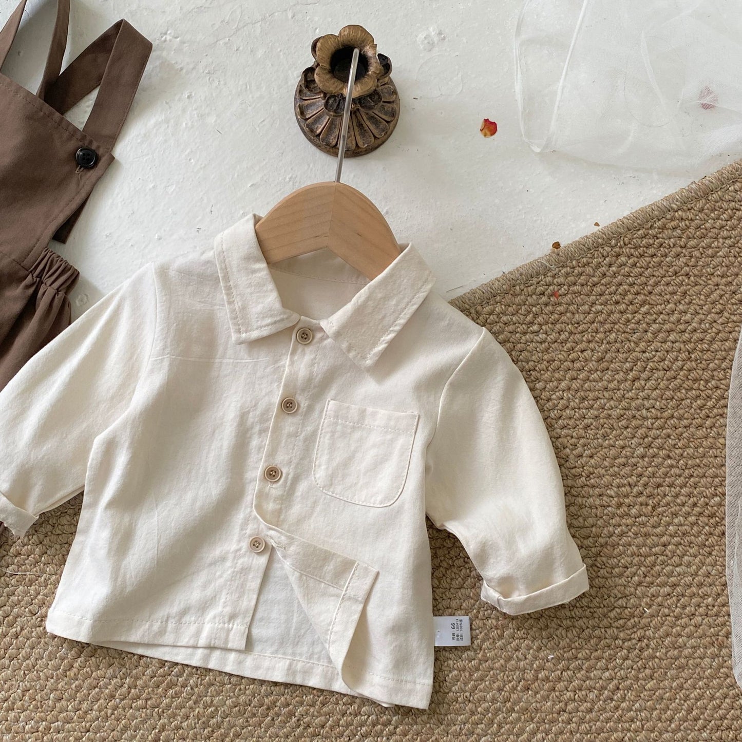 Spring and Autumn Baby Kids Single Breasted Long Sleeves Top and Sleeveless Onesies or Overalls Clothing Set, MyKids-USA®, Baby & Toddler Outfits, MyKids-USA -  -  -  -  -  -  - 