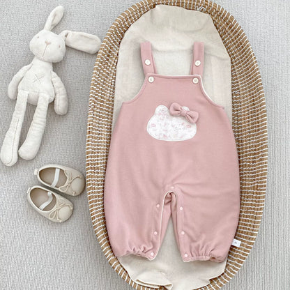 Spring and Autumn Baby Kids Girls Geometric Pattern Long Sleeves Warm Top and Sleeveless Rompers Overalls, MyKids-USA®, Baby & Toddler Outfits, MyKids-USA - Size/Age - 66 (3-6M) - Color - Pink -  -  - TR2509082257-B