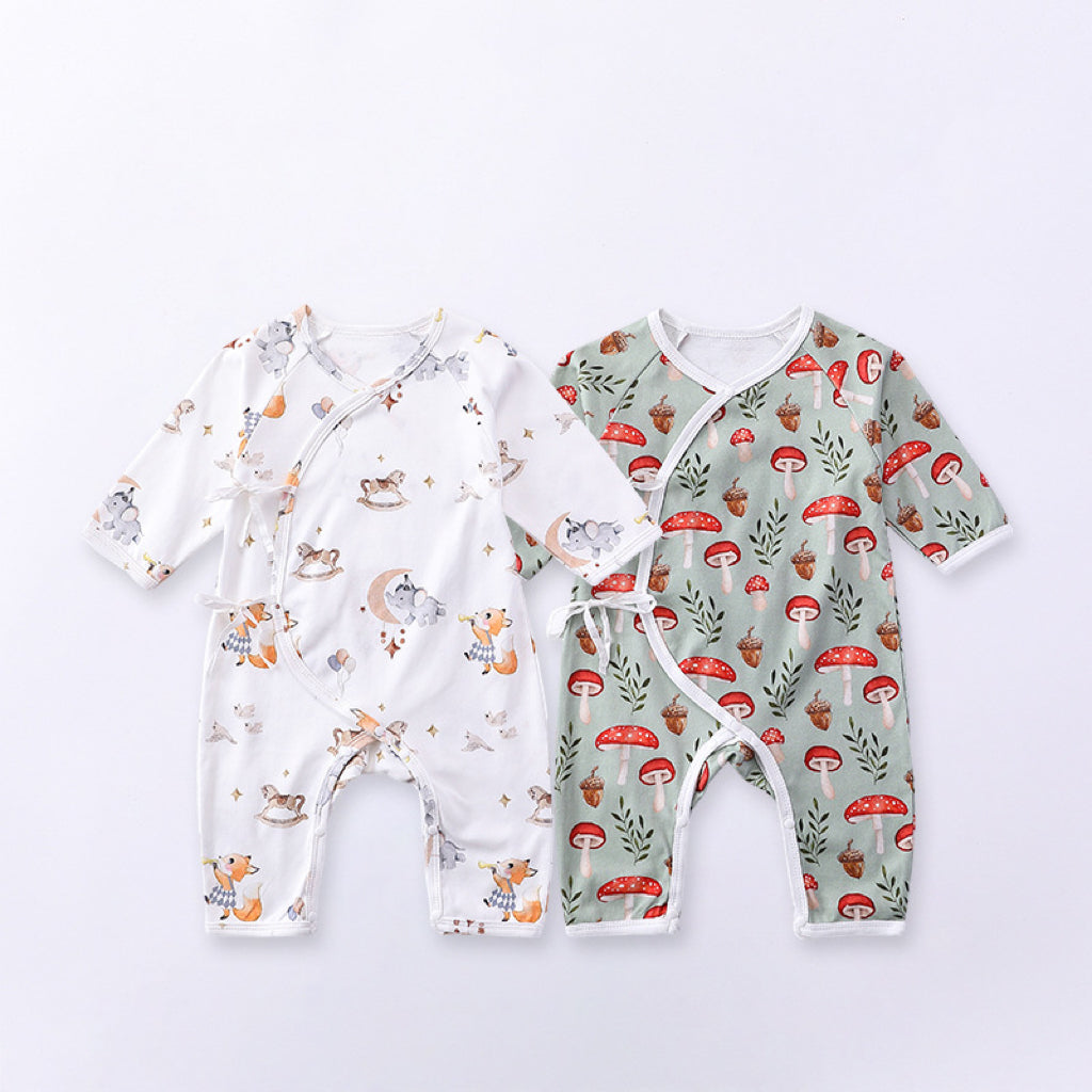 Newborn Autumn Belted Rompers Outfits