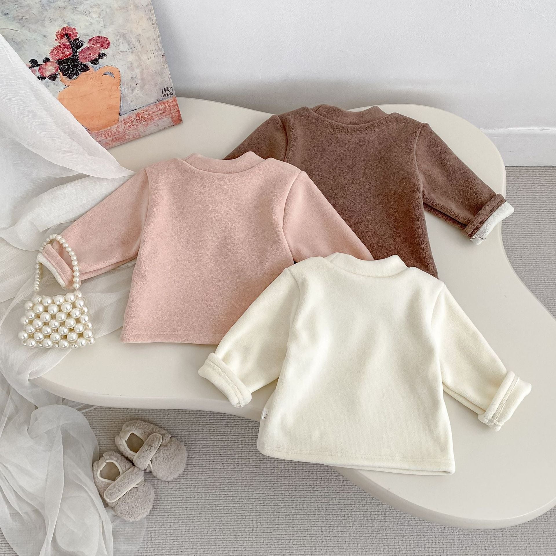 Autumn and Winter Arrival Baby Kids Unisex Long Sleeves Teddy Bear Pattern Warm Top, MyKids-USA®, Baby & Toddler Tops, MyKids-USA -  -  -  -  -  -  - 