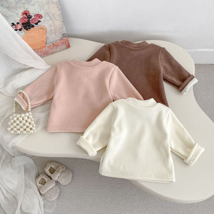 Autumn and Winter Arrival Baby Kids Unisex Long Sleeves Teddy Bear Pattern Warm Top, MyKids-USA®, Baby & Toddler Tops, MyKids-USA -  -  -  -  -  -  - 