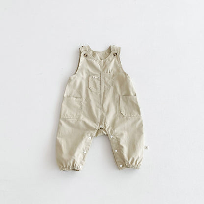 Spring and Autumn Baby Kids Unisex Striped Pattern Long Sleeves Top and Sleeveless Rompers Overalls Clothing Set, MyKids-USA®, Baby & Toddler Outfits, MyKids-USA -  -  -  -  -  -  - 