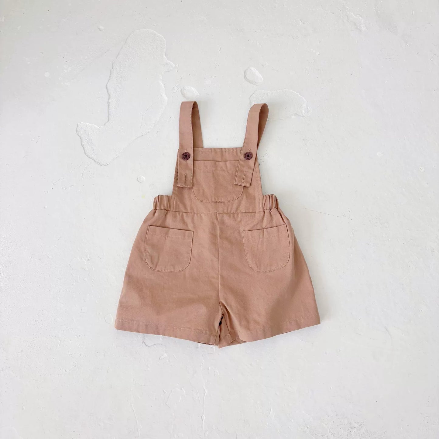Summer Arrival Baby Girls Sleeveless Simple Plain Overalls Rompers, MyKids-USA®, Baby One-Pieces, MyKids-USA - Size/Age - 73 (6-9M) - Color - Coffee -  -  - TR2505172115-B