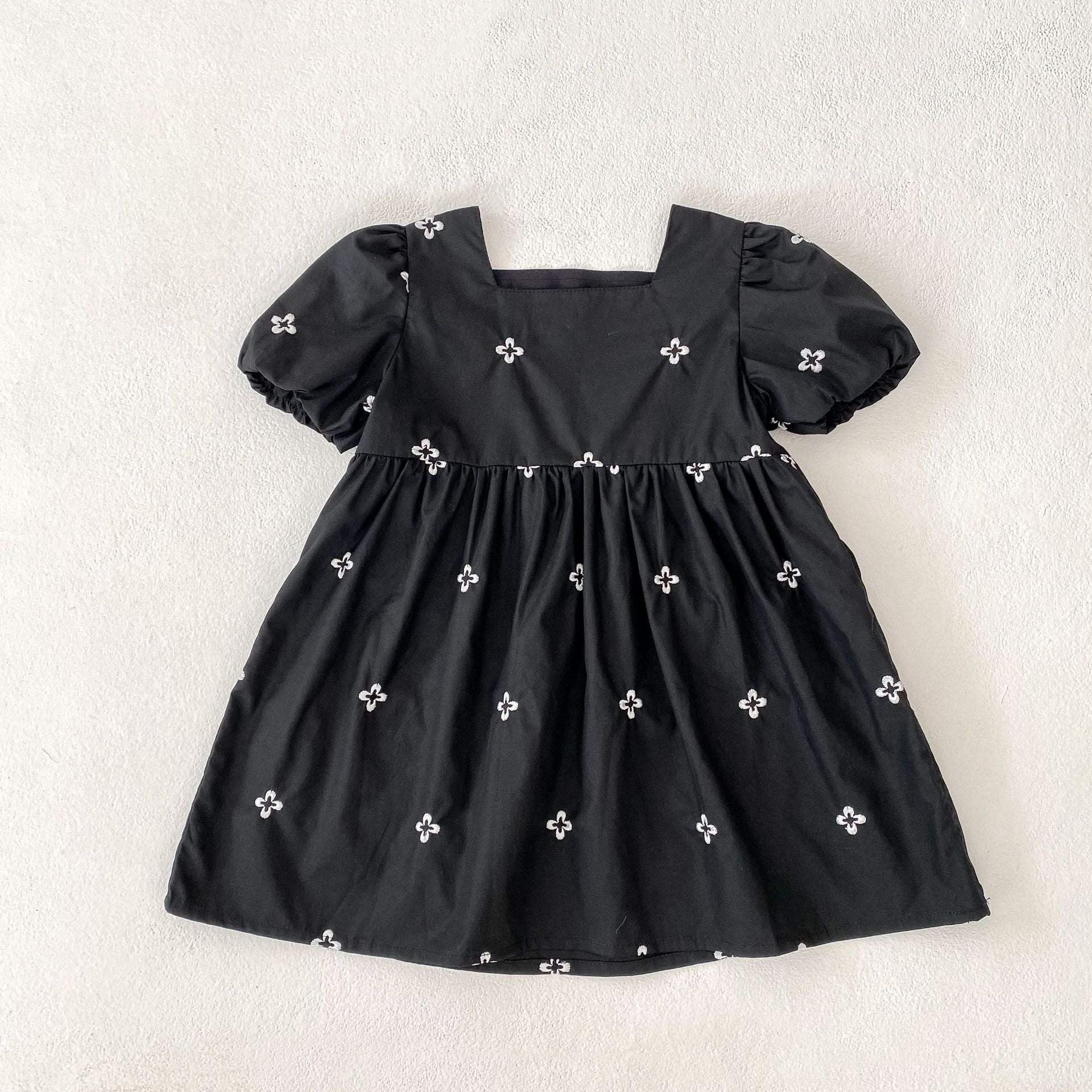 Summer Baby Girls French-style Flowers Pattern Short-sleeved Onesies and Dress – Princess Sister Matching Set, MyKids-USA®, Baby One-Pieces, MyKids-USA -  -  -  -  -  -  - 