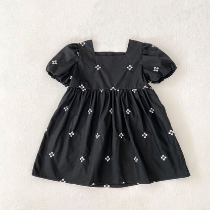 Summer Baby Girls French-style Flowers Pattern Short-sleeved Onesies and Dress – Princess Sister Matching Set, MyKids-USA®, Baby One-Pieces, MyKids-USA -  -  -  -  -  -  - 