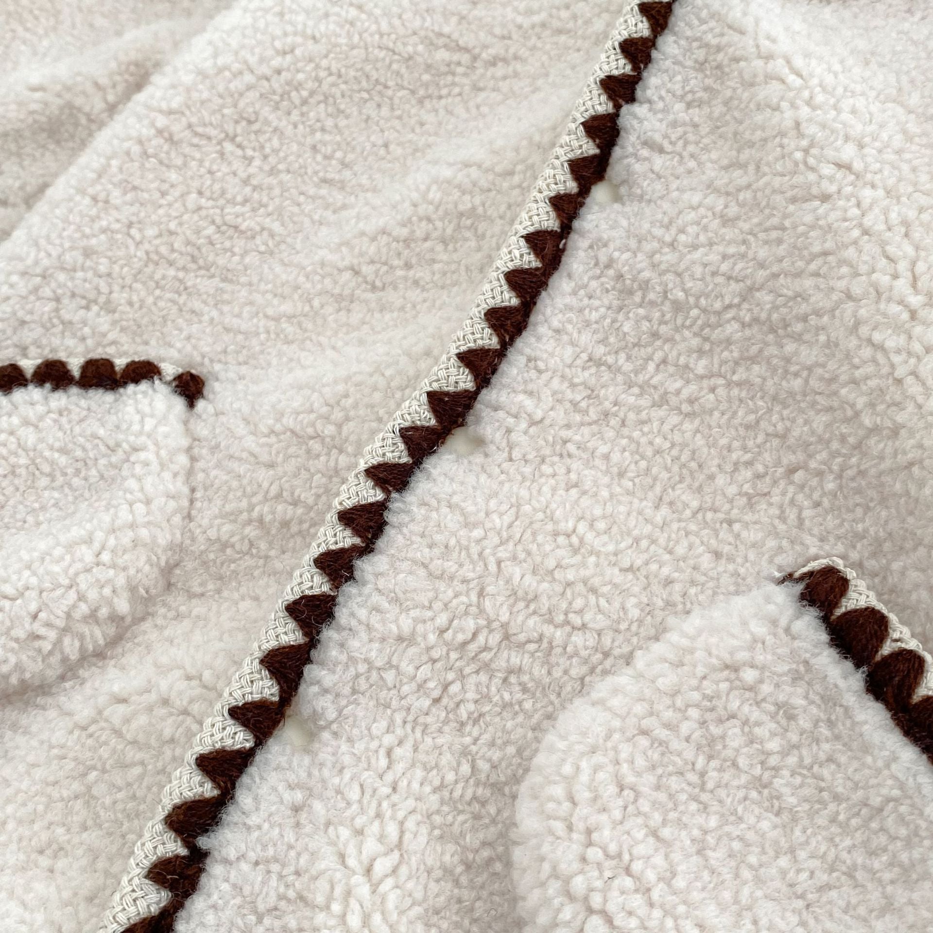 Autumn and Winter Arrival Baby Unisex Long Sleeves Geometric Pattern Fluffy Rompers, MyKids-USA®, Baby One-Pieces, MyKids-USA -  -  -  -  -  -  - 