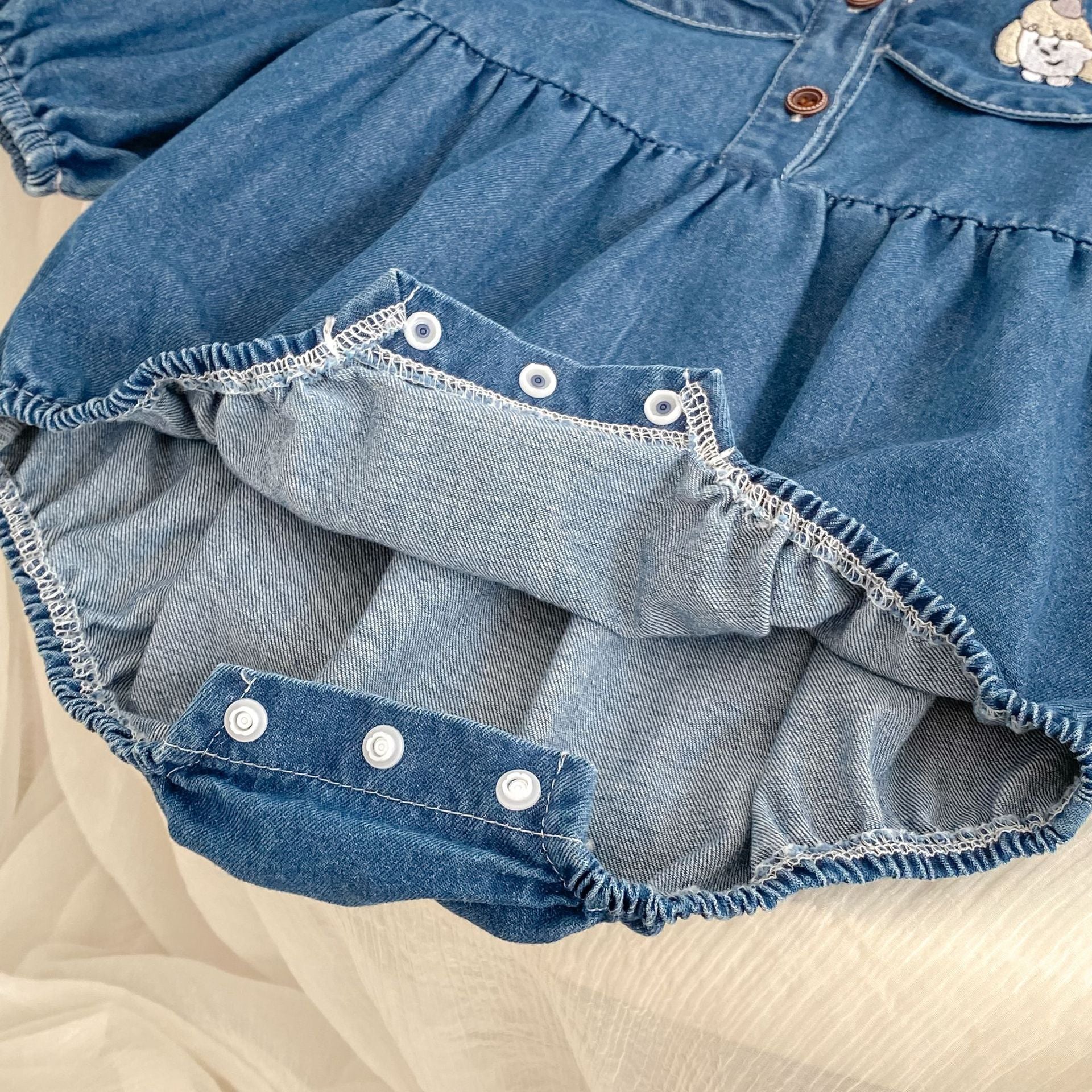 Arrival Spring and Autumn Baby Kids Girls Peter Pan Collar Denim Onesies and Dress – Princess Sister Matching Set, MyKids-USA®, Baby & Toddler Outfits, MyKids-USA -  -  -  -  -  -  - .