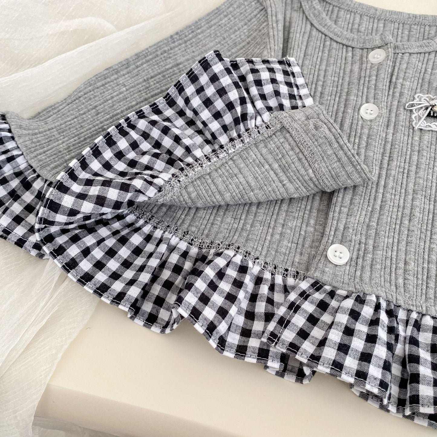 Spring Arrival Baby Girls Color Patchwork Long Sleeves Single Breasted Top, MyKids-USA®, Baby & Toddler Tops, MyKids-USA -  -  -  -  -  -  - .