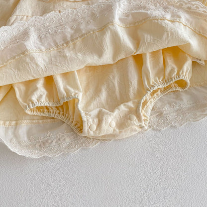 Autumn Arrival Baby Girls Long Sleeves Lace Trim Dress Design Onesies, MyKids-USA®, Baby & Toddler Dresses, MyKids-USA -  -  -  -  -  -  - 