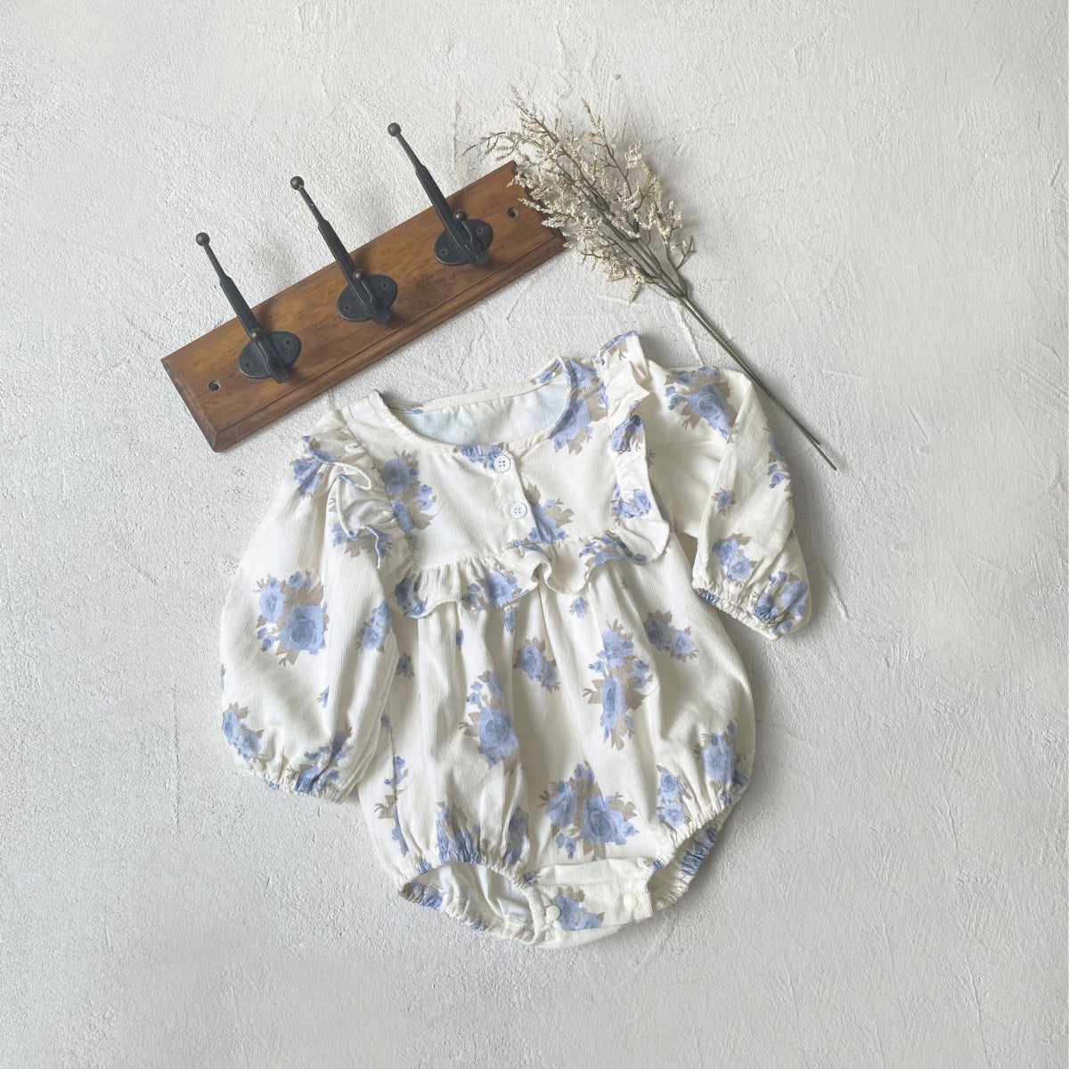 MyKids-USA® Autumn Arrival Flowers Pattern Baby Kids Girls Princess Long Sleeves Cute Bodysuit
