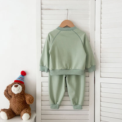 Spring and Autumn Kids Unisex Cute Cartoon Pattern Long Sleeves Top Pullover and Pants clothing Set, MyKids-USA®, Baby & Toddler Outfits, MyKids-USA -  -  -  -  -  -  - 