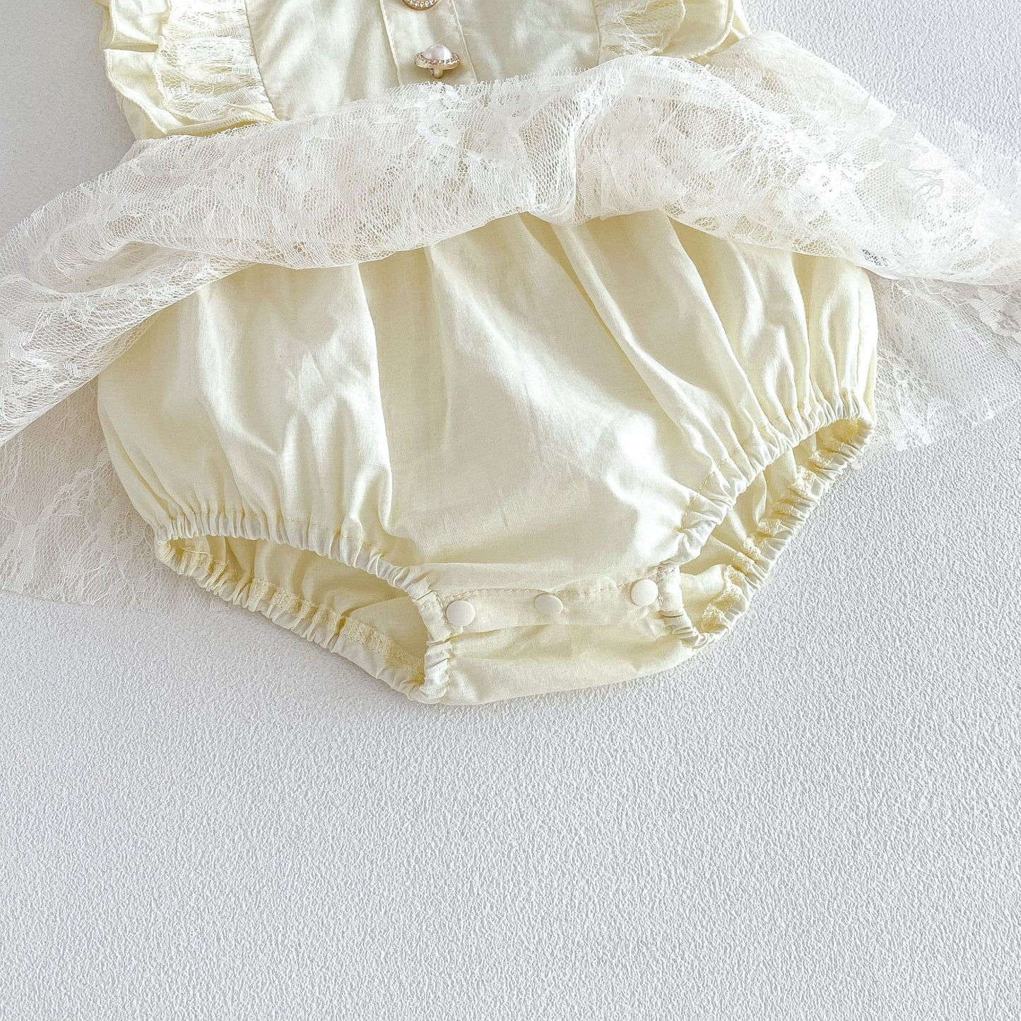 Summer Arrival Baby Girls Sleeveless Flowers Pattern Tulle Patchwork Bodysuit Dress