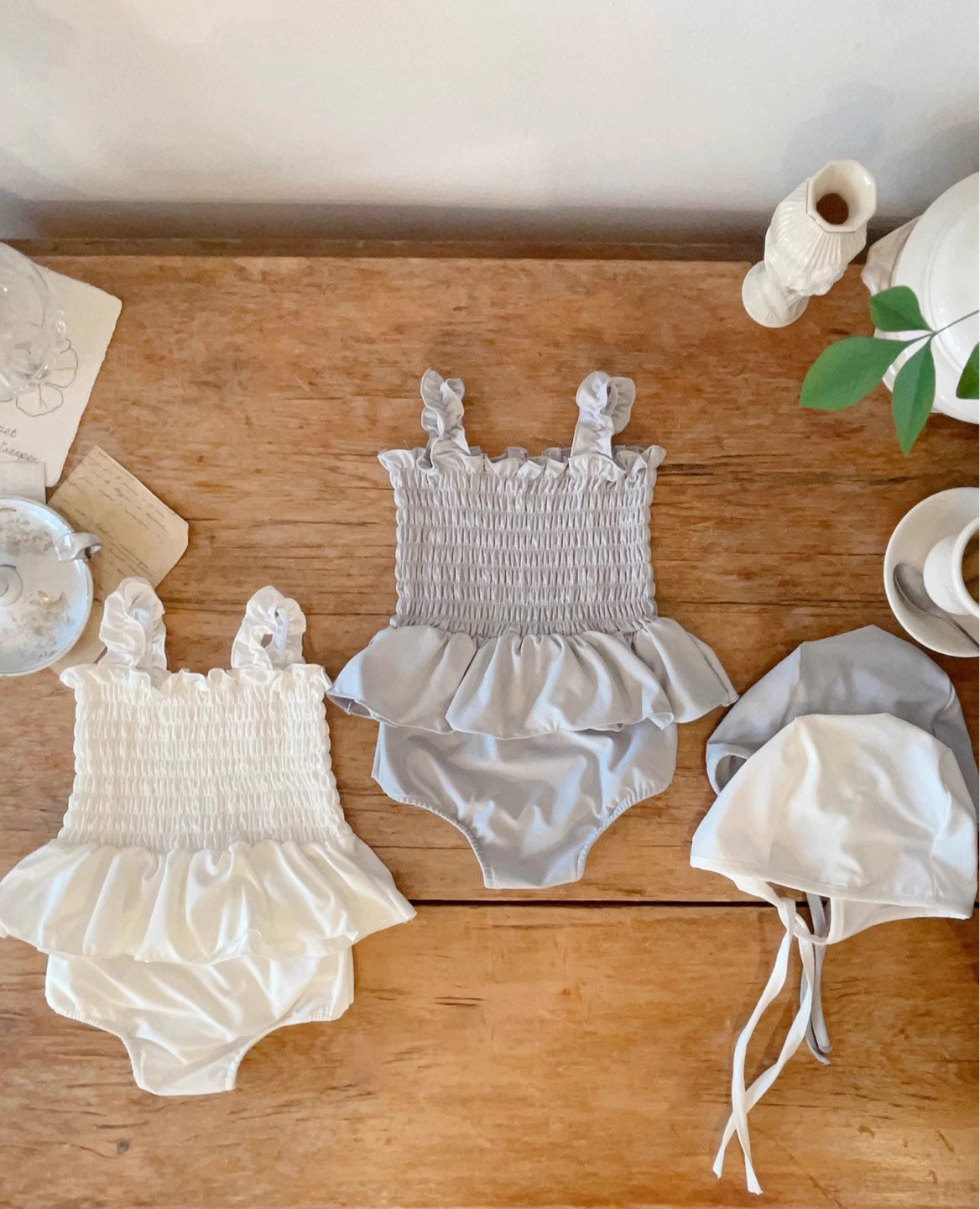 Arrival Girls’ Solid Tankini Bikini 3‑Piece Set — Swim Top, Bloomers and Hat, Cute Summer Swimwear, MyKids-USA®, Classic Bikinis, MyKids-USA -  -  -  -  -  -  - .