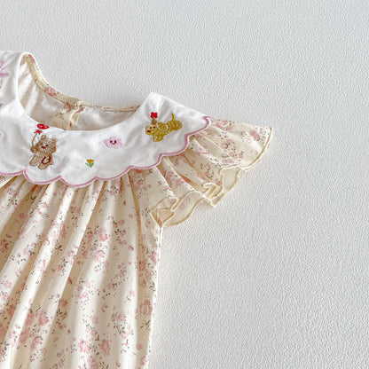 Design Summer Baby Kids Girls Fly Sleeves Floral Pattern Bodysuit, MyKids-USA®, Baby & Children's One-Pieces, MyKids-USA -  -  -  -  -  -  - .
