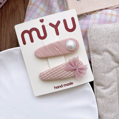 Collection of 2 Pink Versatile Hair Clips, MyKids-USA®, Hair Pins, Claws & Clips, MyKids-USA - Size/Age - Average Size (0-12Y） - Color - Ivory -  -  - TR2601061138-C.