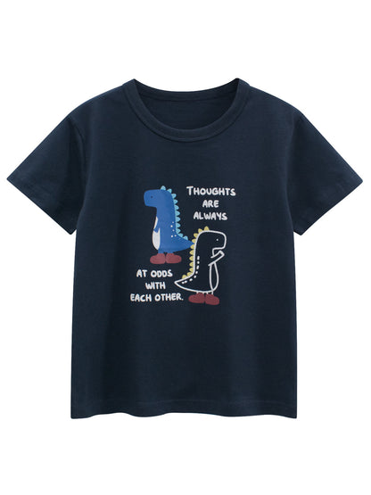 Summer Boys’ Letters and Cartoon Pattern T-shirt in European and American Style, MyKids-USA®, T-Shirts, MyKids-USA -  -  -  -  -  -  - .