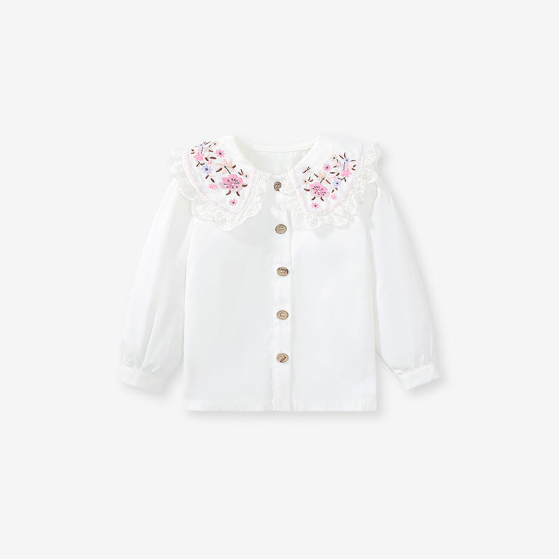 Embroidered Pattern Doll Neck Short & Dress Sets, MyKids-USA®, Baby & Toddler Outfits, MyKids-USA -  -  -  -  -  -  - 