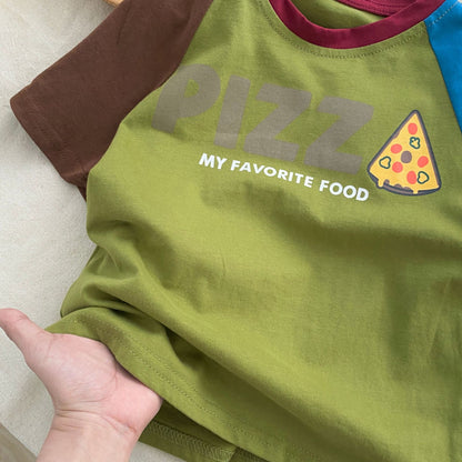 Summer Boys and Girls’ Cartoon and Letters Pattern T-shirt in European and American Style, MyKids-USA®, T-Shirts, MyKids-USA -  -  -  -  -  -  - .