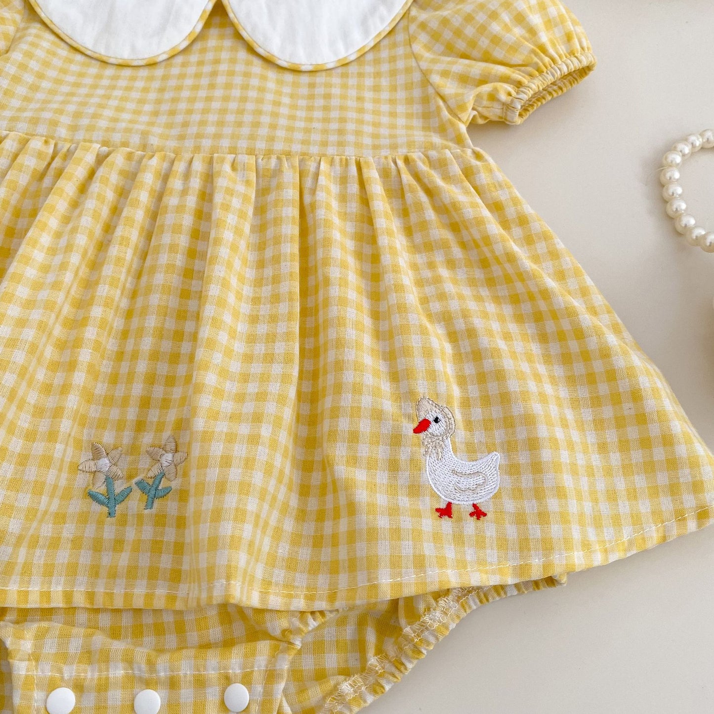Summer Arrival Baby Girls Short Sleeves Animals Pattern Plaid Bodysuit Dress, MyKids-USA®, Baby & Children's Dresses, MyKids-USA -  -  -  -  -  -  - .
