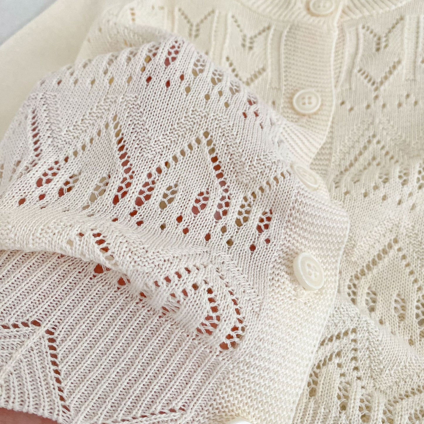 Summer Arrival Baby Unisex Comfortable Hollow-out Pattern Knitted Long Sleeves Knitted Top, MyKids-USA®, Baby & Children's Tops, MyKids-USA -  -  -  -  -  -  - .
