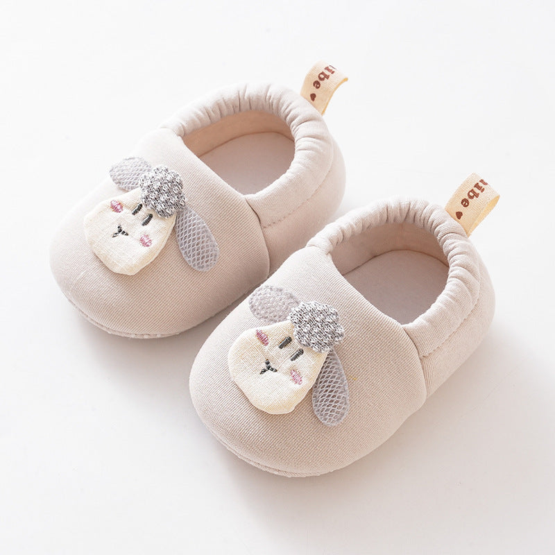 Spring and Autumn Baby Girl Cute Animals Cartoon Pattern Toddler Soft-Sole Walking Shoes, MyKids-USA®, First Steps & Crawlers, MyKids-USA - Size/Age - insole length 11.00 cm - Color - Beige -  -  - TR2509292240-B
