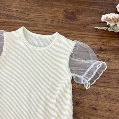 Summer Arrival Baby Kids Girls Sleeveless Floral Pattern Strap Overalls and Beige Onesies Clothing Set, MyKids-USA®, Baby & Toddler Outfits, MyKids-USA -  -  -  -  -  -  - 