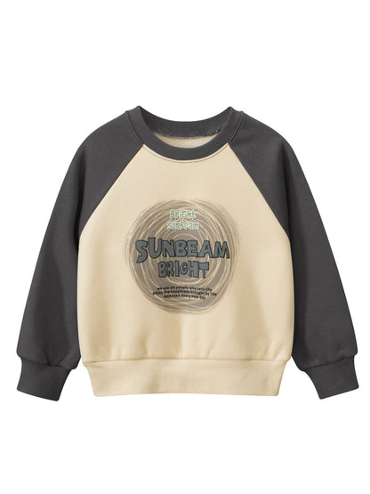 Baby Boy Kids Letters Pattern Crew Neck Long Sleeves Warm Cozy Pullover, MyKids-USA®, Baby & Toddler Outerwear, MyKids-USA - Size/Age - 90 (12-24M) - Color - Beige -  -  - TR2410241533-A