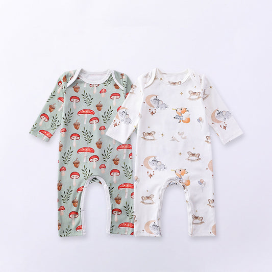 Cartoon Pattern Soft Cotton Sleeper Romper, MyKids-USA®, Baby One-Pieces, MyKids-USA -  -  -  -  -  -  - .