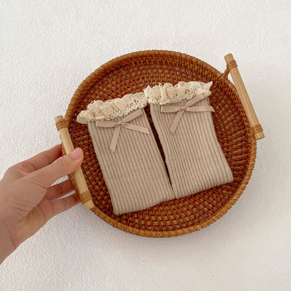 Autumn and Spring Baby Girls Breathable Lace Patchwork Cute Stockings 32cm Long, MyKids-USA®, Baby & Toddler Socks & Tights, MyKids-USA - Size/Age - M (1-3Y) - Color - Khaki -  -  - TR2512011819-D