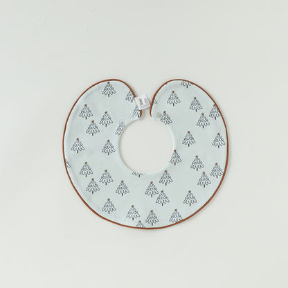 Adorable Simple Pattern Cotton Snap-on Round Shaped Bib, MyKids-USA®, Bibs, MyKids-USA - Size/Age - M (1-3Y) - Color - Green -  -  - TR2601301811-C.