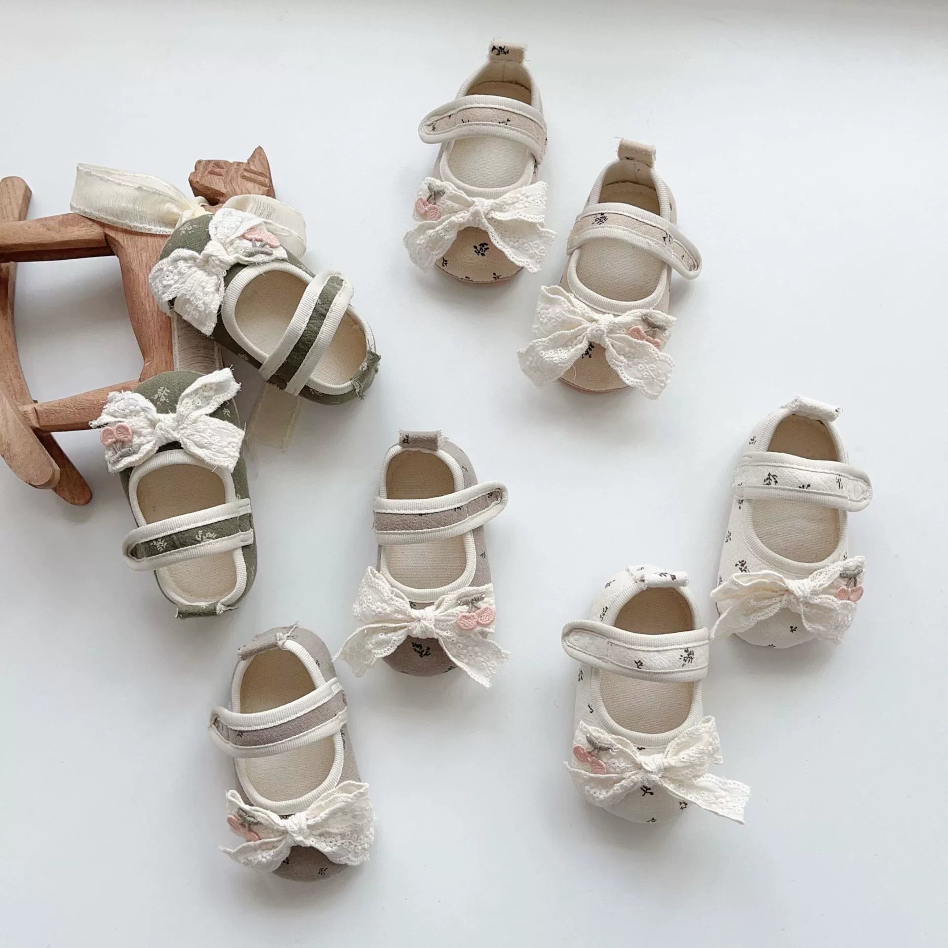 Spring and Autumn Baby Girl Fashion Floral Pattern Butterfly-bow Decorated Toddler Soft-Sole Anti-slip Walking Shoes, MyKids-USA®, First Steps & Crawlers, MyKids-USA -  -  -  -  -  -  - 