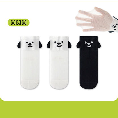 Summer Baby Kids Boys and Girls Breathable Puppy Cartoon Pattern Socks Set