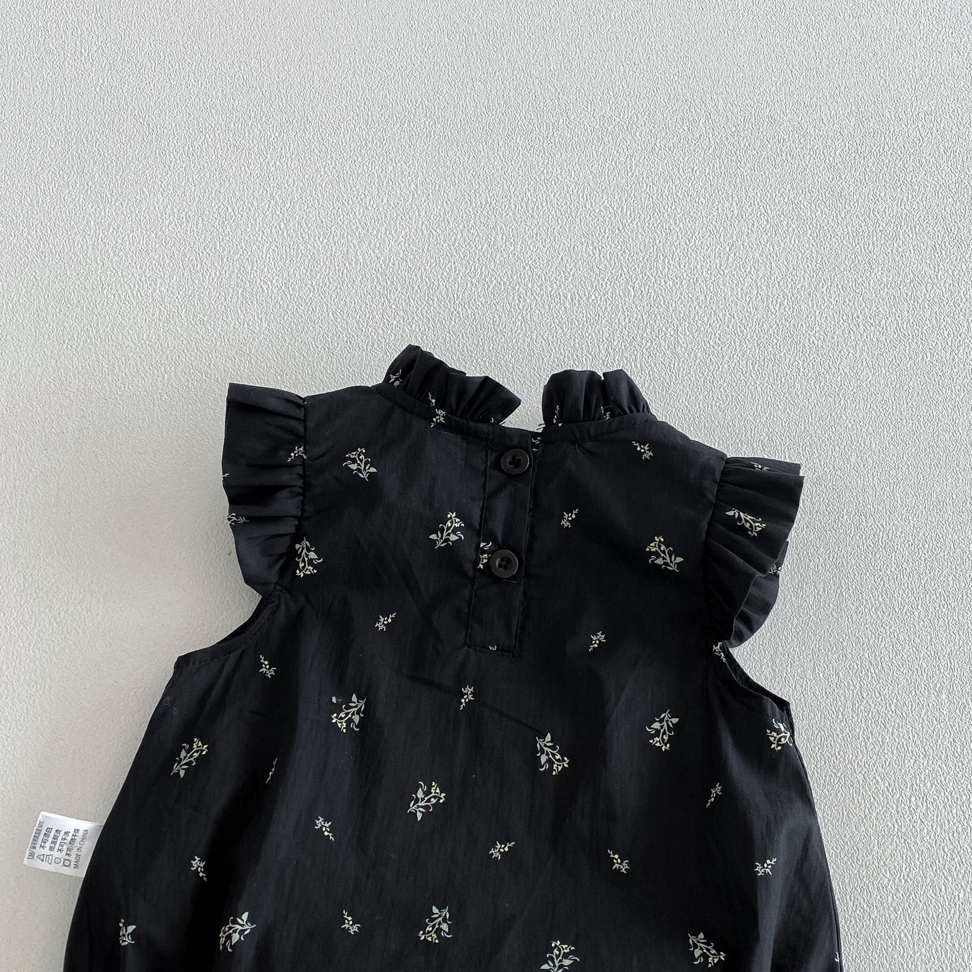 Summer Arrival Baby Girls Fly Sleeves Ruffle Neck Floral Bodysuit, MyKids-USA®, Bodysuits, MyKids-USA -  -  -  -  -  -  - .