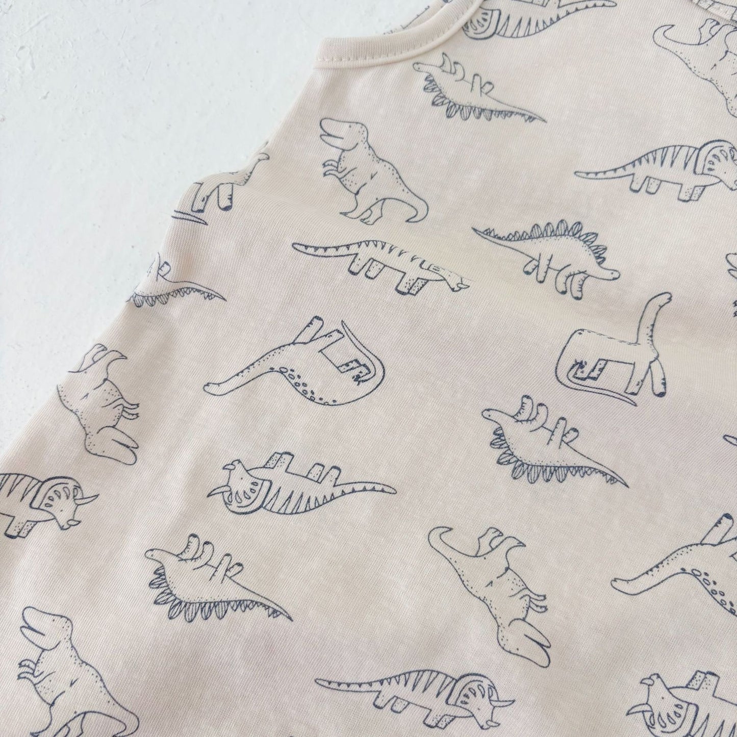 Summer Arrival Baby Unisex Simple Dinosaurs Pattern Sleeveless Crew Neck Rompers, MyKids-USA®, Baby One-Pieces, MyKids-USA -  -  -  -  -  -  - 