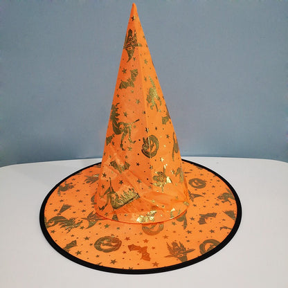 Halloween Bronzed Witch Hats Masquerade Dress Up Decoration, MyKids-USA®, Costume Accessories, MyKids-USA - Size/Age - Kids & Adult (Average Size) - Color - Apricot -  -  - JM2206092213-A
