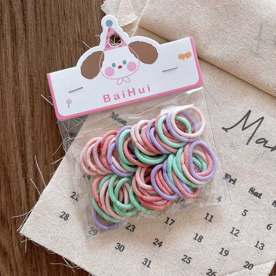 Soft and Comfortable Basic Hairband for Girls 50-Piece Set, MyKids-USA®, Hair Bands, MyKids-USA - Size/Age - Average Size (0-6Y） - Color - Green -  -  - TR2601061117-B.