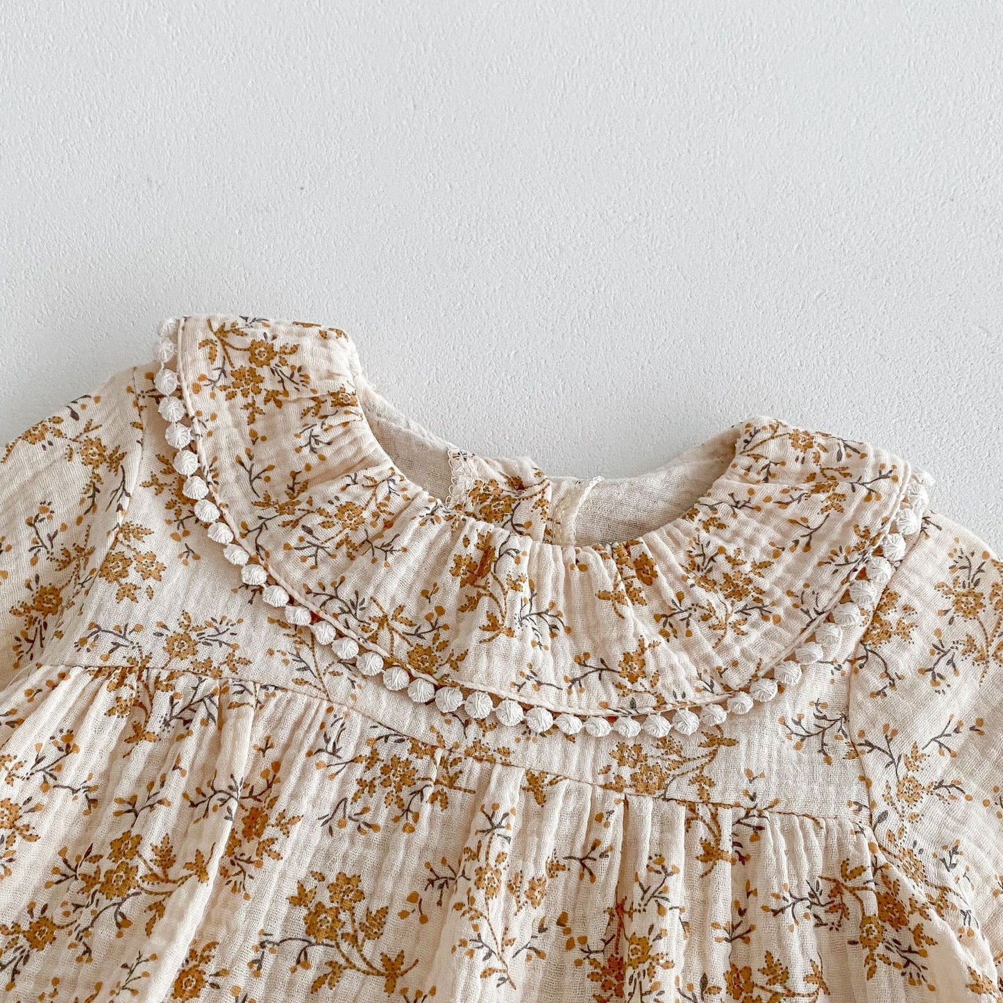 Autumn Arrival Baby Girls Long Sleeves Floral Pattern Vintage Onesies, MyKids-USA®, Baby & Toddler Dresses, MyKids-USA -  -  -  -  -  -  - 