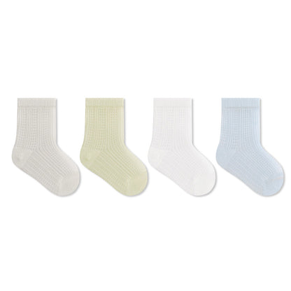 Summer and Spring Baby Kids Breathable Solid Color Socks Set, MyKids-USA®, Baby & Toddler Socks & Tights, MyKids-USA - Size/Age - XS (0-6M) - Color - Green -  -  - TR2605132258-D.