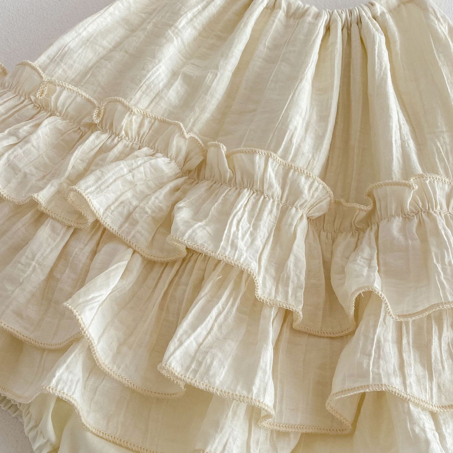 Summer Arrival Baby Girls Apricot Sleeveless Plain Dress Design Strap Onesies, MyKids-USA®, Baby One-Pieces, MyKids-USA -  -  -  -  -  -  - 