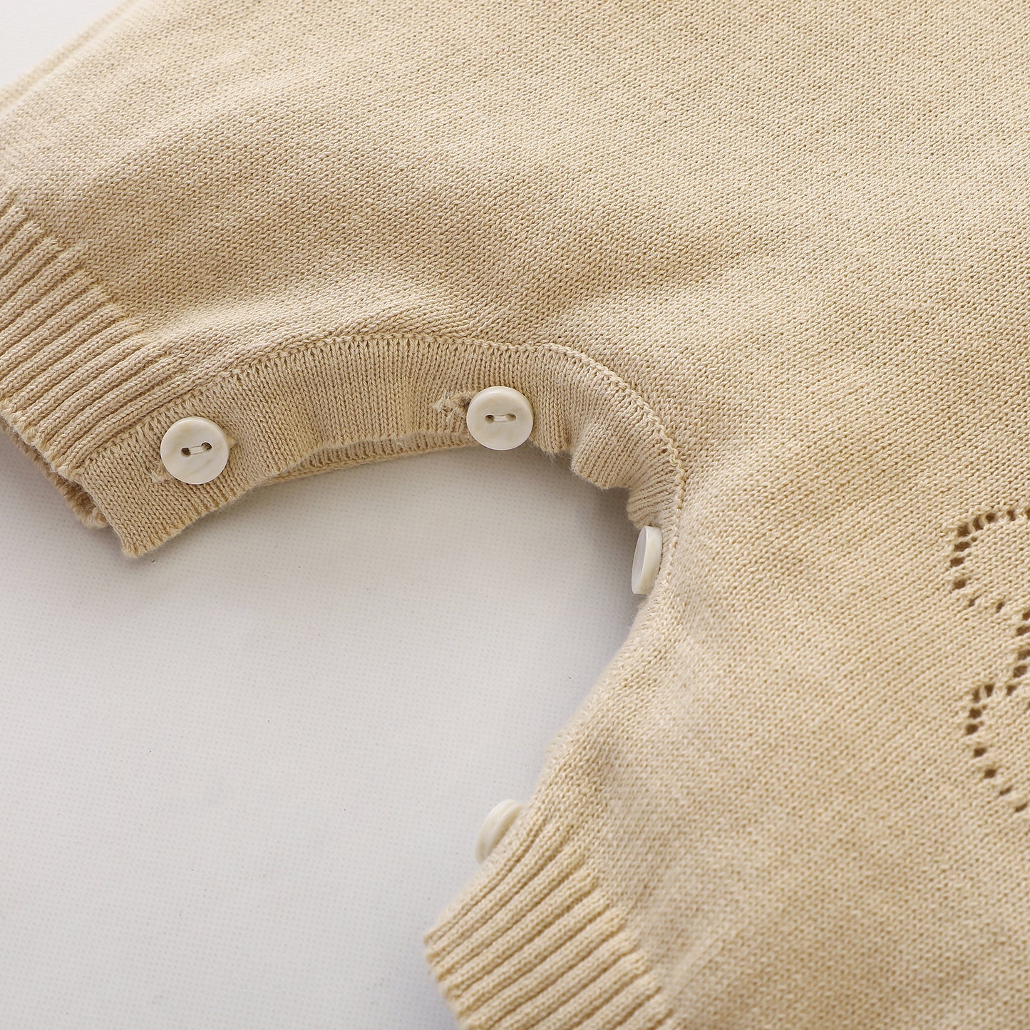 Baby Unisex 100% Cotton Knitting Romper With Hollow-Out Rabbit Design In Summer Outfit, MyKids-USA®, Baby One-Pieces, MyKids-USA -  -  -  -  -  -  - 