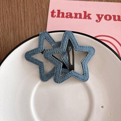 Collection of 2 Versatile Geometric Pattern Hair Clips, MyKids-USA®, Hair Pins, Claws & Clips, MyKids-USA - Size/Age - Average Size (0-12Y） - Color - White -  -  - TR2601231817-H.