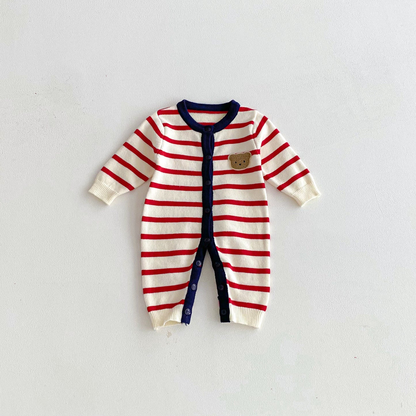 Autumn and Winter Arrival Baby Unisex Long Sleeves Striped Pattern Rompers, MyKids-USA®, Baby One-Pieces, MyKids-USA -  -  -  -  -  -  - 