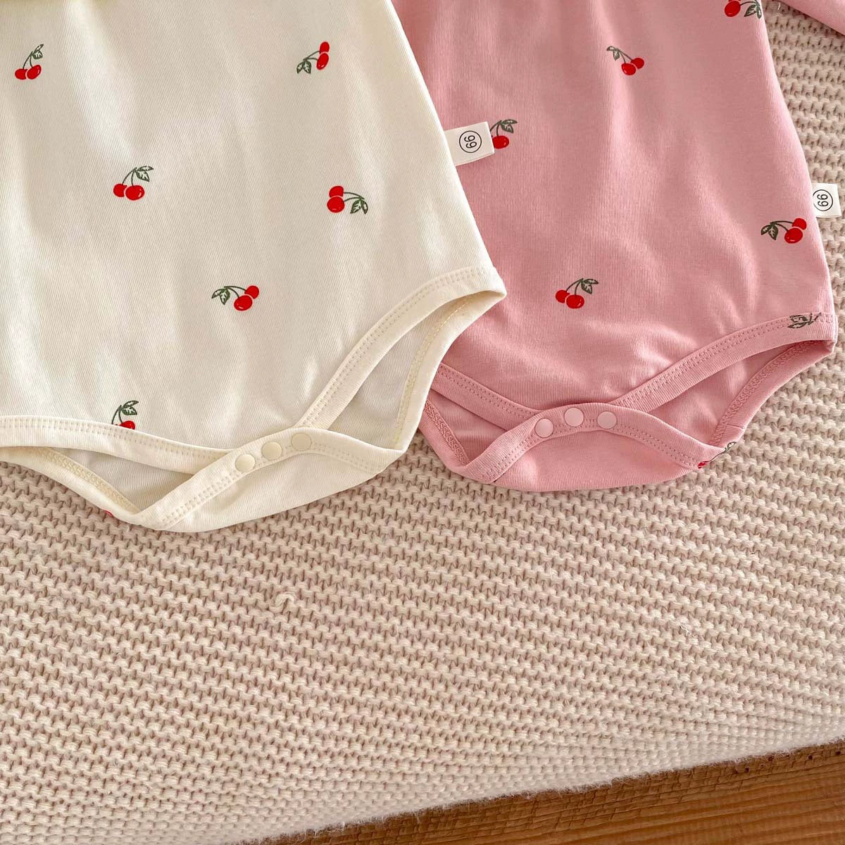 Autumn Arrival Baby Girls Long Sleeves Cherry Pattern Cute Onesies, MyKids-USA®, Baby One-Pieces, MyKids-USA -  -  -  -  -  -  - 